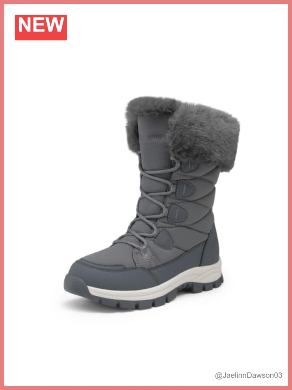 Waterproof Winter Snow Boots Women 3M Thinsulate Insulated Non-Slip TPR Sole